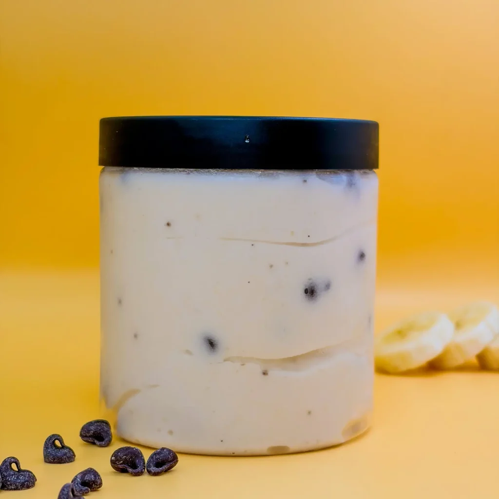 Verrine Sorbet Banane Morceaux de Chocolat